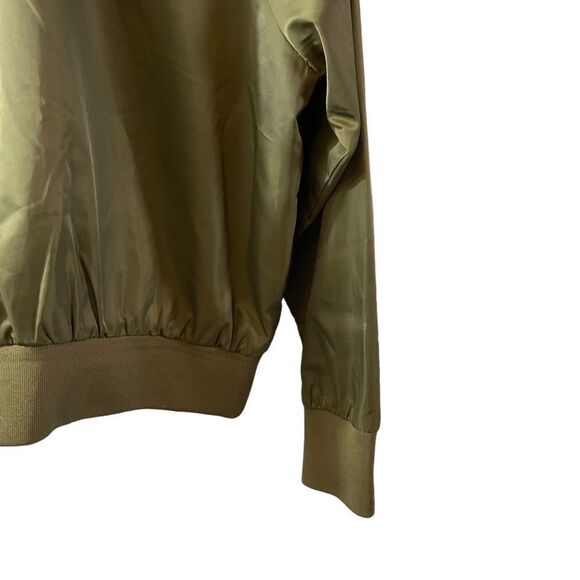 Free People Green Midnight Cropped Bomber Jacket Size XS - Picture 10 of 12